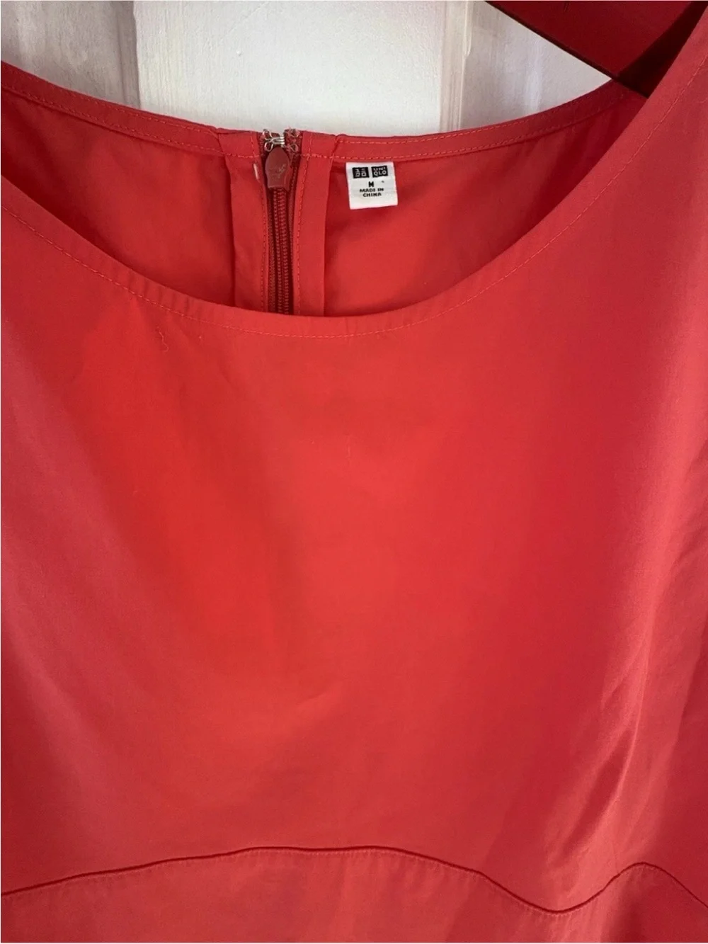 Uniqlo Red Short Sleeve Sheath Dress